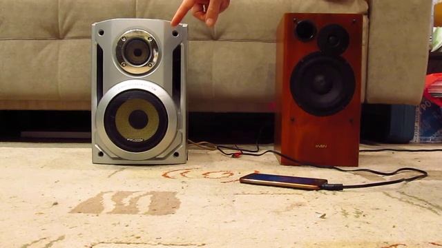 Сравнение звука СВЕН-333 и колонки музыкального центра смотреть онлайн