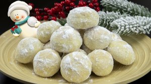 Песочное ПЕЧЕНЬЕ "СНЕЖКИ" или Печенье со Вкусом сливочной колбаски