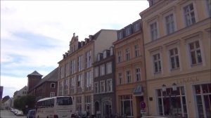 Walking in a pedestrian street in Greifswald-Germany