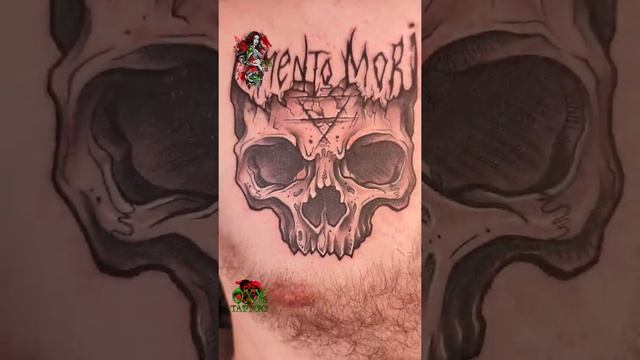 Memento mori skull tattoo #shorts