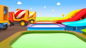 Learn colors for kids and numbers for children with Helper Cars! Cars cartoons for babies.