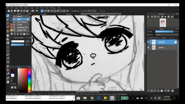 How to use pens in Medibang Paint Pro? - Tutorial by Rei смотреть онлайн