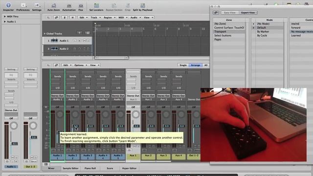 Logic Pro 9. Как подключить миди контроллер к лоджику? tip #2 смотреть онлайн