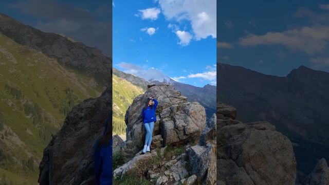 Салам всем😉 Йоу, Казахстан, Алматы⛰ Большое Алматинское озеро - amazing 💫💙🍃Рэперша в деле)