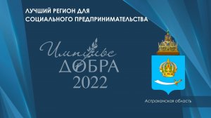 Лауреат Премии «Импульс добра-2022»: Астраханская область