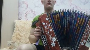 "Пусть бегут неуклюже пешеходы по лужам" на гармони хромке