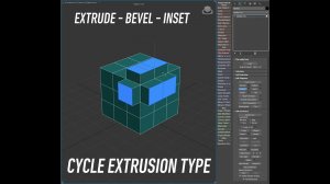 Cycle Extrusion Type - 3dsmax script