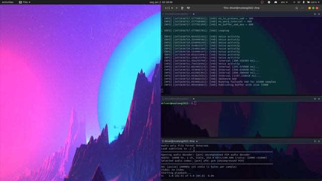 Silero VAD (ONNX ver.) + whisper.cpp speech recognition