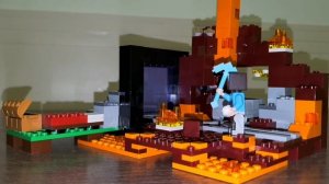 Лего майнкрафт анимация "поход в нижний мир"