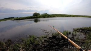 Рыбалка в Сибири на удочку поплавочку