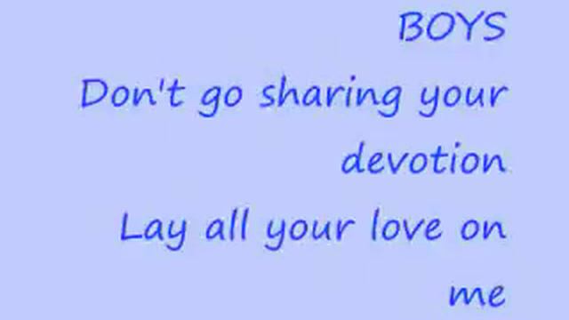 Lay All Your Love On Me Lyrics