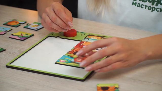 7334623 Пазл деревянный музыкальный «Где чей дом?» смотреть онлайн