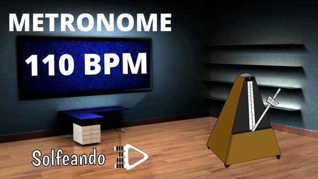 ⏱ METRÓNOMO 110 BPM | 15 minutos para Estudiar con Metrónomo ONLINE Solfeando смотреть онлайн