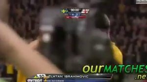 Гол Ибрагимовича через себя  Швеция   Англия, 4 2, 2012