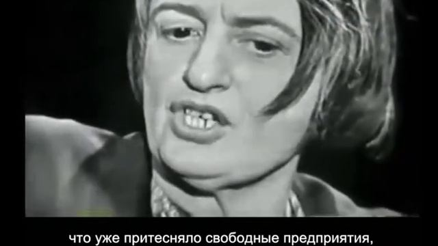 Айн Рэнд. Самое первое  интервью. Продолжение. Интервью с Mike Vallace   Видео 2 из 3