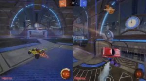 Almost a split screen clip😭😭😭#rocketleague