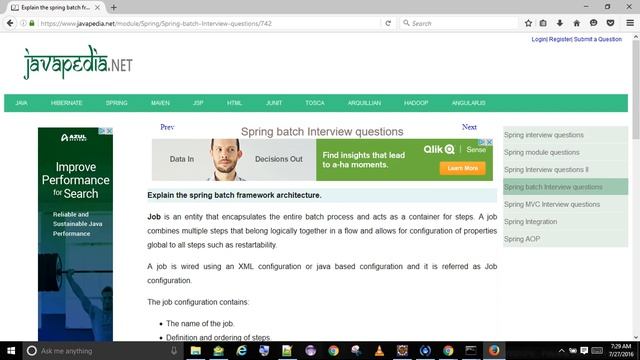 Explain the spring batch framework architecture.
| javapedia.net смотреть онлайн