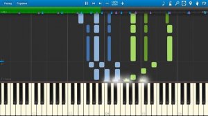 Грустная песня - Георгий Свиридов (на пианино Synthesia)