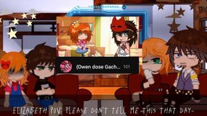 afton family react to... Michael afton!||and Elizabeth||FNAF past au-my au||waring in description
