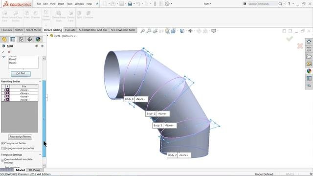 SolidWorks Sheet Metal Tutorial | Calculate Flat Form Of Elbow In Solidworks