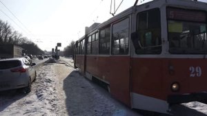 Старые трамваи КТМ-5М3 в Ярославле