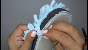 Подошва для домашних тапочек - обвязка