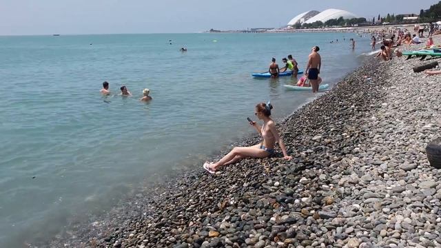 СОЧИ 2019 я влюбилась в море и пляж ОЛИМПИЙСКОГО ПАРКА  Нижнеимеретинская Бухта