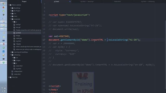 ToLocale String Method In JavaScript Training Video Telugu 28 I JavaScript Tutorials I Classes
