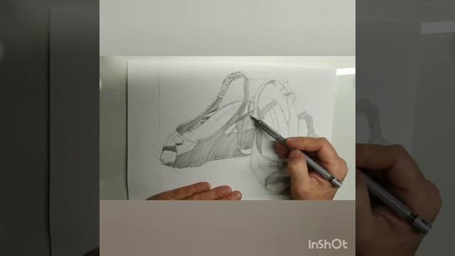 Рисуем обувь карандашом. смотреть онлайн