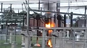???Пожар на подстанции