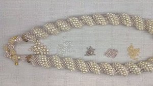 Спиральный жгут   #Колье из бисера