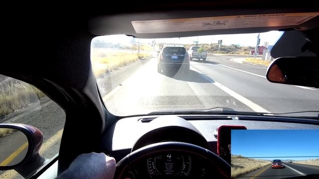 Abarth 500 - short drive in Arizona great exhaust sounds