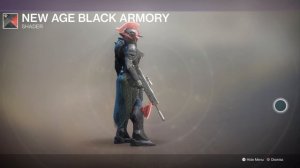 Destiny 2 Titan with Virtuous Ornaments and New Age Black Armory Shader