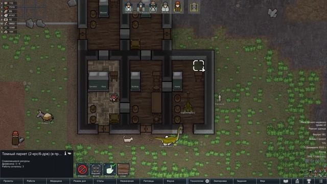 RIMWORLD с динозаврами: Пополнение в дино-армии и немного стычек смотреть онлайн