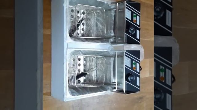 Фритюрница электрическая 6+6 литров HoReCa-KING Хорека кинг. смотреть онлайн