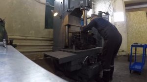 Расточка блока цилиндров JCB на станке 2Е78П