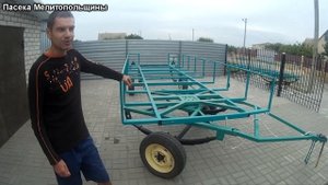Прицеп для пчел с поворотной осью продолжение