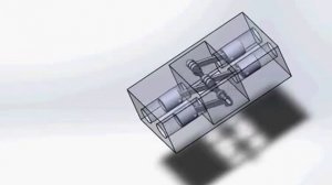 Оппозитный двигатель.  Очень упрощенная схема работы.