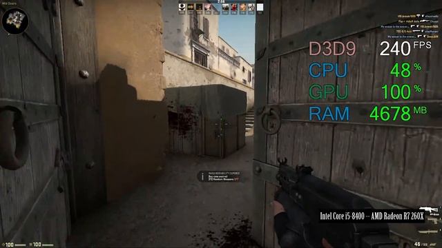 $50 AMD Radeon R7 260X -- Intel Core i5-8400 -- CSGO FPS Test 720p All Low смотреть онлайн