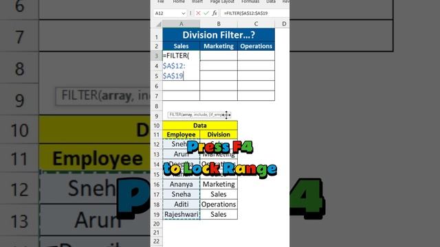 Filter Formula Trick in Excel by @excelproblems