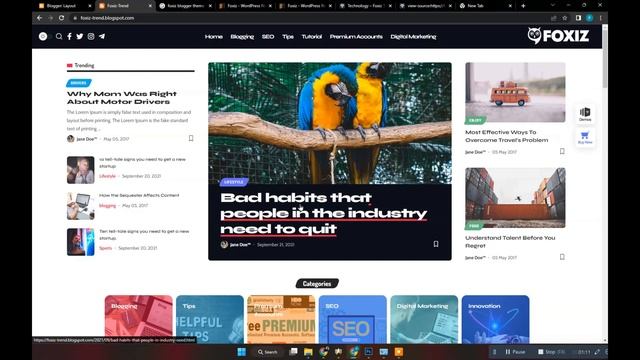 Foxiz Trend V1.0 - Newspaper News and Magazine Blogger Theme By NiaDZGN