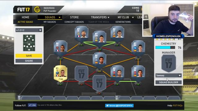 FIFA 17 PACK OPENING AND SQUAD BUILDING | WEB APP смотреть онлайн