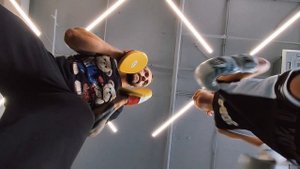 тренировка под руководством папы