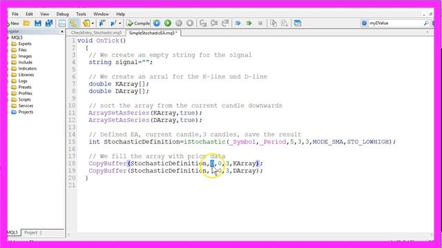 MQL5 TUTORIAL - SIMPLE STOCHASTIC OSCILLATOR EA