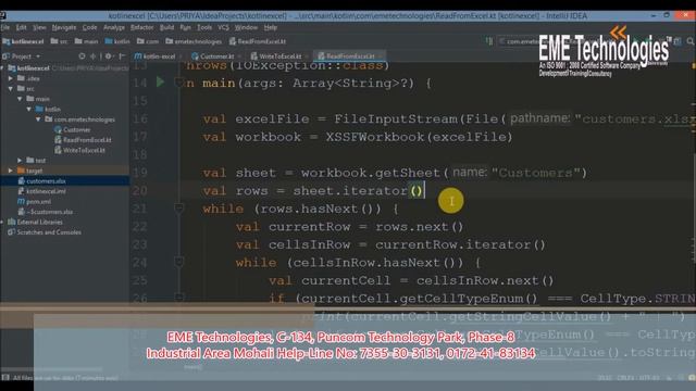 How to Read file from Excel | Kotlin Tutorial