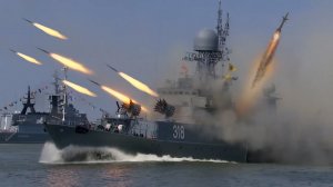 Массивный огонь ‼️ ВМФ России Мощь 2023 года уничтожил цель новой ракетой