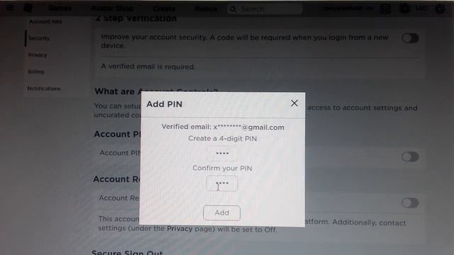 ROBLOX HESABINA PİN NASIL KOYULUR смотреть онлайн