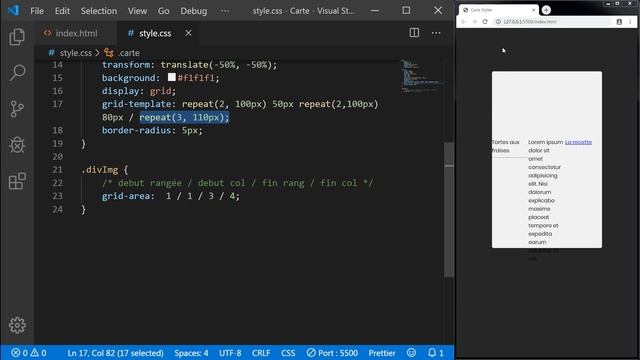 Créer une belle carte avec CSS GRID смотреть онлайн