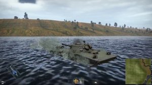 ПТ-76 плавает  в War Thunder