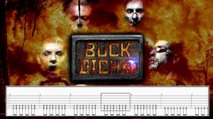 Rammstein Buck Dich guitar backing track with Tab